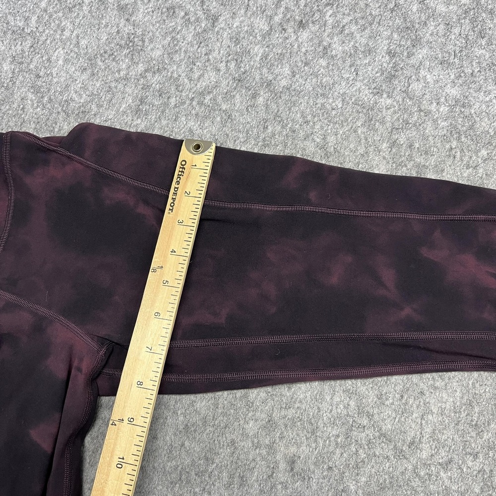 Lululemon Leggings Womens 6 Purple Tie Dye Align High Rise Pocket Ankle Pants - Picture 13 of 16